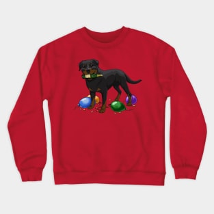 New Year's Eve Rottweiler Crewneck Sweatshirt